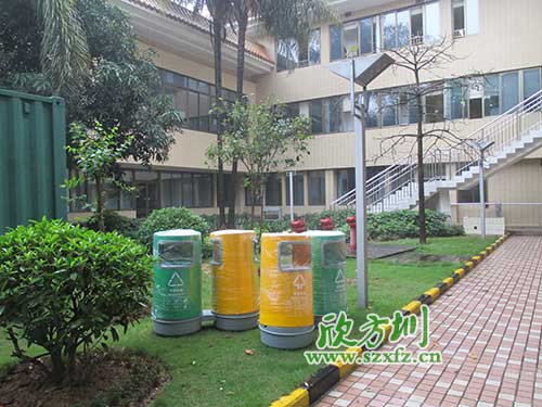 韶關(guān)物業(yè)分類玻璃鋼垃圾桶，提升社區(qū)好環(huán)境。