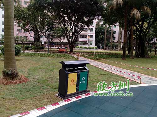 韶關(guān)機關(guān)鋼制垃圾桶，欣方圳量身定做