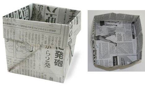 用紙折垃圾桶手工怎么折，學(xué)手工制作折紙垃圾桶